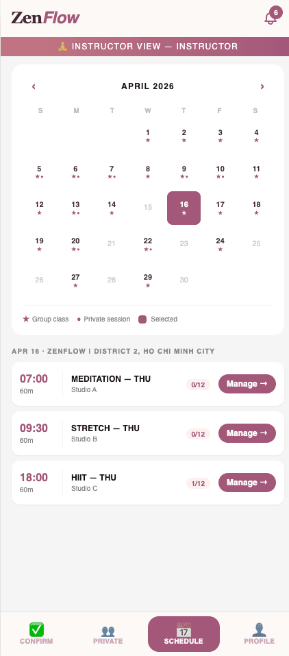 Staff App - View 1